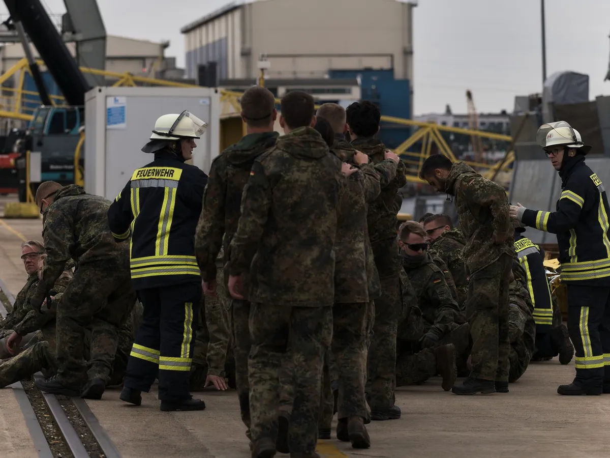 Exercițiu militar numit Red Storm Bravo a avut loc în Hamburg - Foto: Profimedia Images