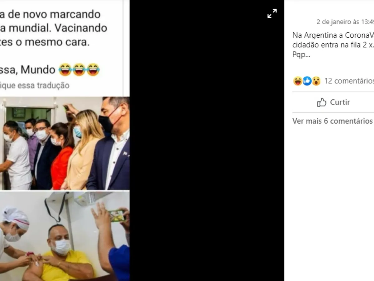 Prima postare a acestui fake news a avut loc pe 2 ianuarie în Argentina Foto: Facebook