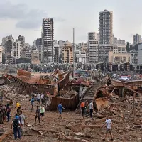 Locul exploziei din Beirut/FOTO: g4media.ro