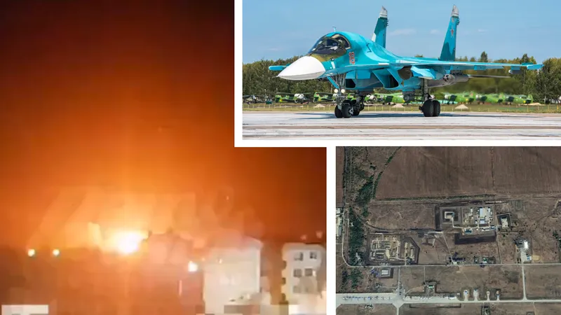 3 baze aeriene din Rusia, atacate cu drone. Cel puțin 6 avioane distruse și altele 8 avariate