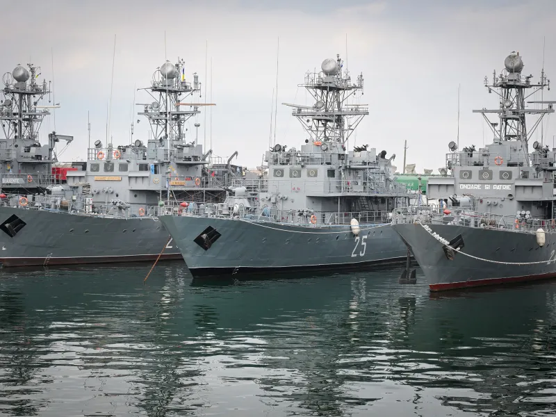 Nave militare românești în portul militar Constanța - Foto: Profimedia Images (imagine cu rol ilustrativ)