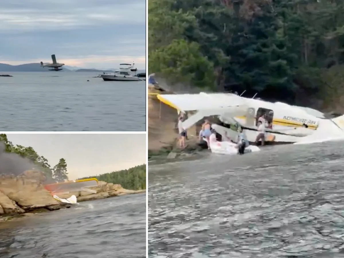 VIDEO Accident aviatic în SUA: Un hidroavion cu 11 persoane la bord s-a prăbușit în Washington