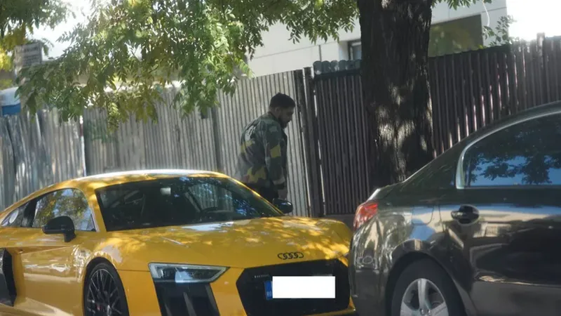 Șumi Jr. a primit de la Marius Șumudică un Audi R8 de peste 200.000 €. / Foto: cancan.ro
