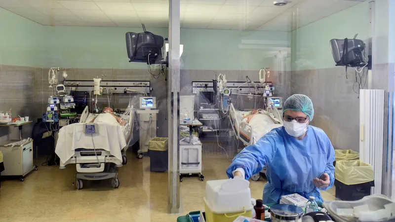Spital din Spania, în care sunt tratați bolnavii COVID/FOTO: Getty