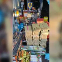 Român arestat de polițiștii pentru vânzare de petarde și artificii. Ce cantitate deținea? - Foto: Politia Romana
