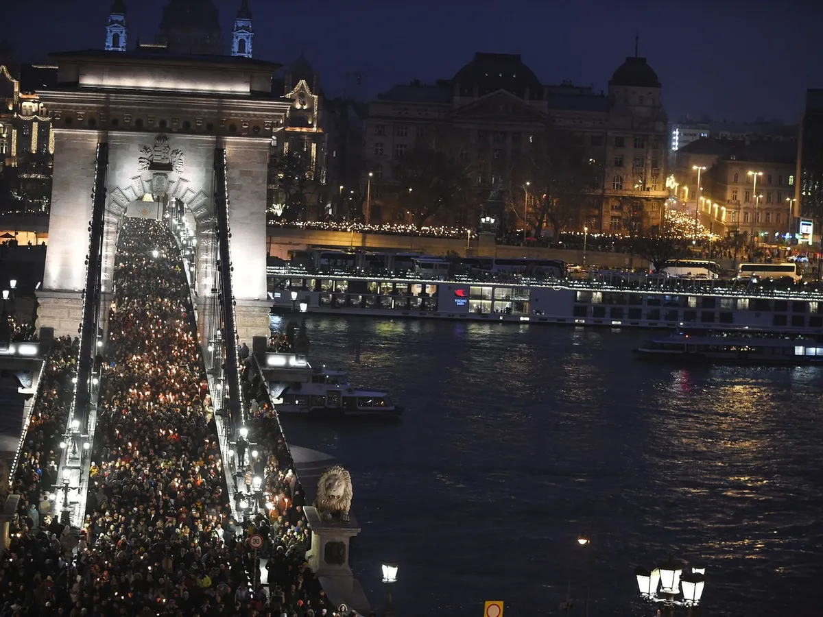 Proteste în Budapesta - Foto: Profimedia Images