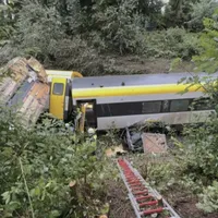 Foto: O furtună a dus la deraierea unui tren în Germania Sursa: AFP