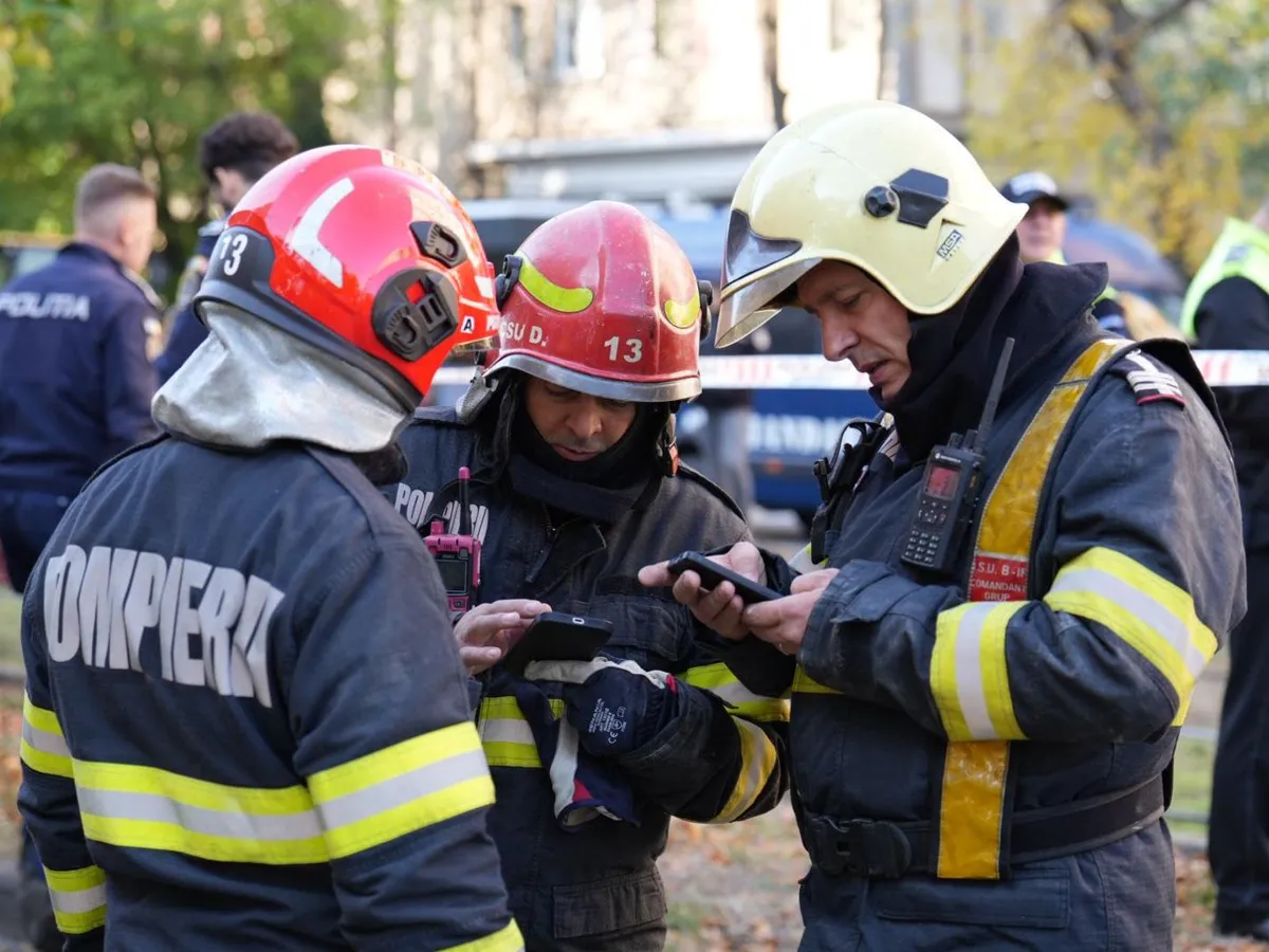 Pompieri la locul tragediei - Foto: IGSU
