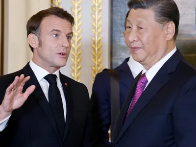 Macron și Xi Jinping Foto: AFP