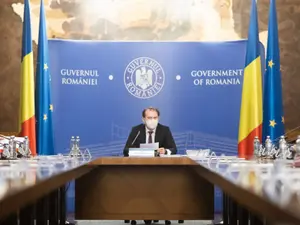 Premierul Florin Cîțu prezintă PNRR, alături de vicepremieri și ministrul Proiectelor Europene. / Foto: digi24.ro