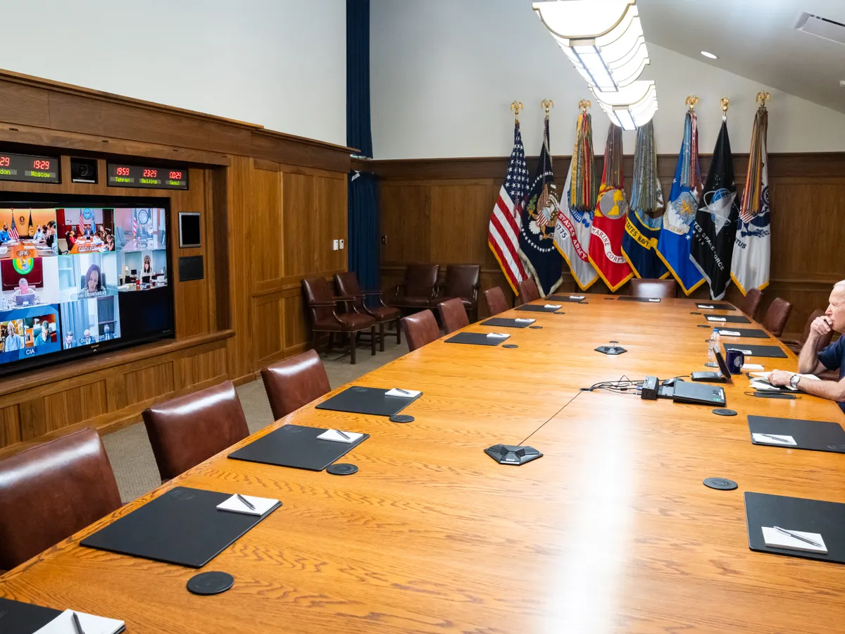 Joe Biden a analizat situația din Afganistan cu șefii serviciilor de securitate. FOTO: Twitter