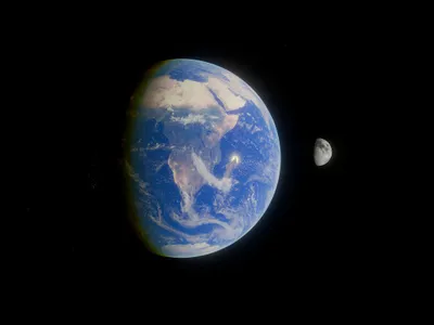 Pământul și Luna în spațiul cosmic - Foto: Pexels (cu rol ilustrativ)