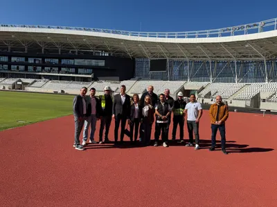 Noul stadion din Târgoviște - Foto: Facebook/Federația Română de Atletism - oficial