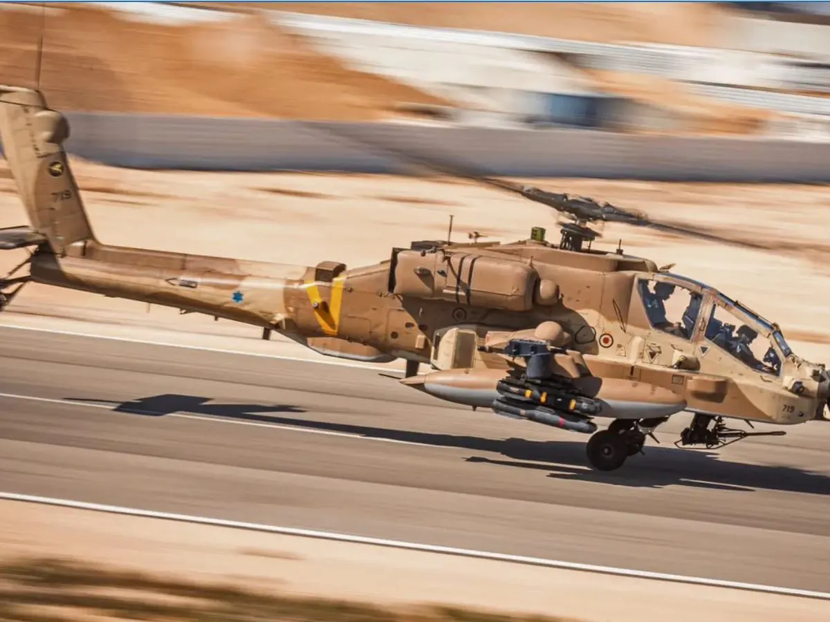 Misterioasa rachetă cu dungi roșii folosită în atacurile Israelului asupra Hamas - Foto: X/IAF