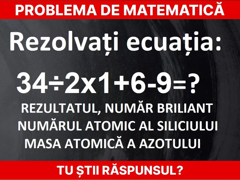 Problemă de matematică Foto: Newsweek