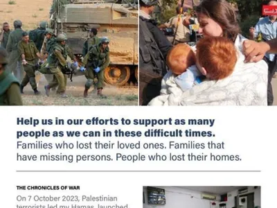 The "Moran" Association in Israel collects donations for families affected by the terrorist attacks