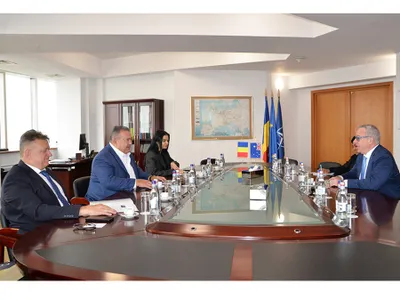 Președintele Camerei de Comerț și Industrie a României (CCIR), Mihai Daraban, a avut o întâlnire oficială cu Tim Dillon, Agent General pentru Statul Victoria (Australia) în Marea Britanie și Comisar pentru Europa și Israel Foto: CCIR
