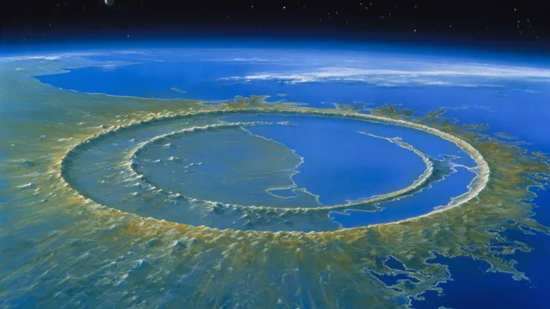 Chicxulub - Foto: Detlev van Ravenswaay/Science Source (Imagine refăzută pe computer)