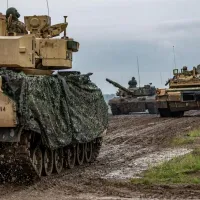 Tancuri Abrams, în acțiune - Foto: Profimedia Images - Imagine cu rol ilustrativ