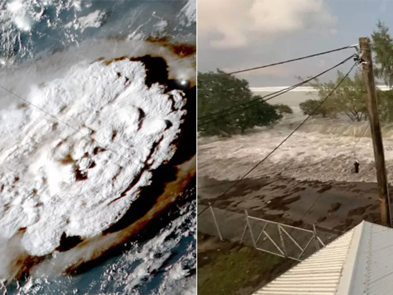 Covid-19 întrerupe un zbor de ajutor pentru Tonga, afectată de tsunami/FOTO: adaderana.lk