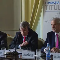 Adrian Năstase, cu Valeri Kuzmin, la Fundaţia Titulescu - Foto: Facebook