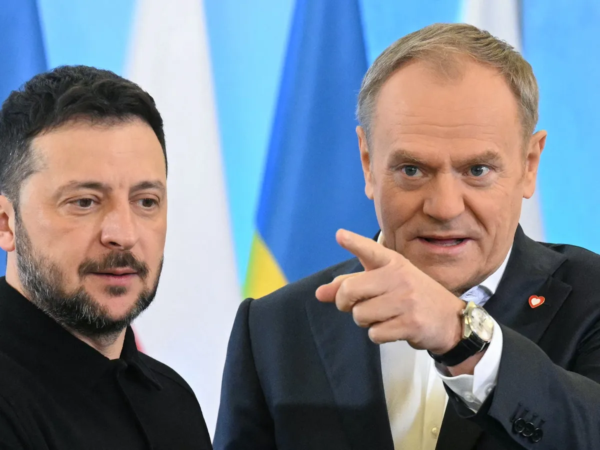 Volodimir Zelenski și Donald Tusk - Foto: Profimedia images