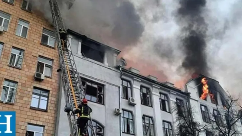 Spitalul pentru persoane cu dizabilități din Harkov- Foto: Twitter/ Kıbrıs Medya Takip