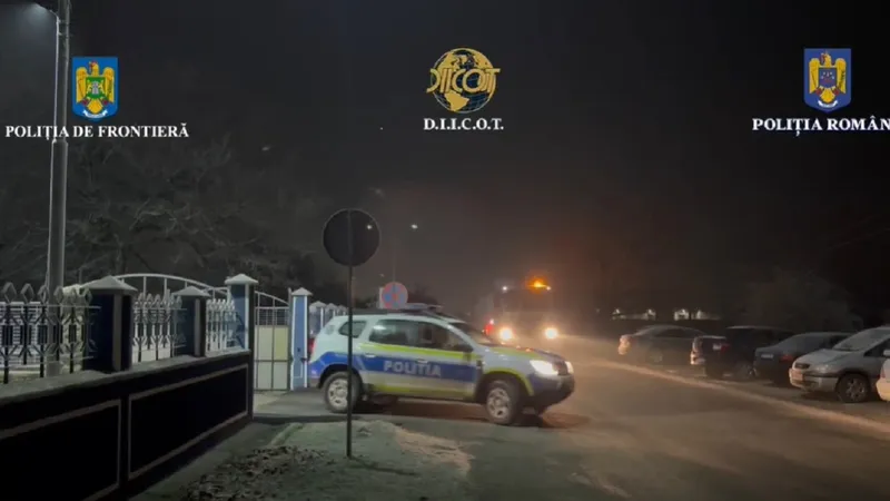 Percheziții la traficanții de migranți Foto: captură video