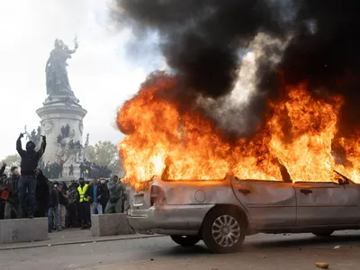 Proteste violente în Franța - Foto: Profimedia images