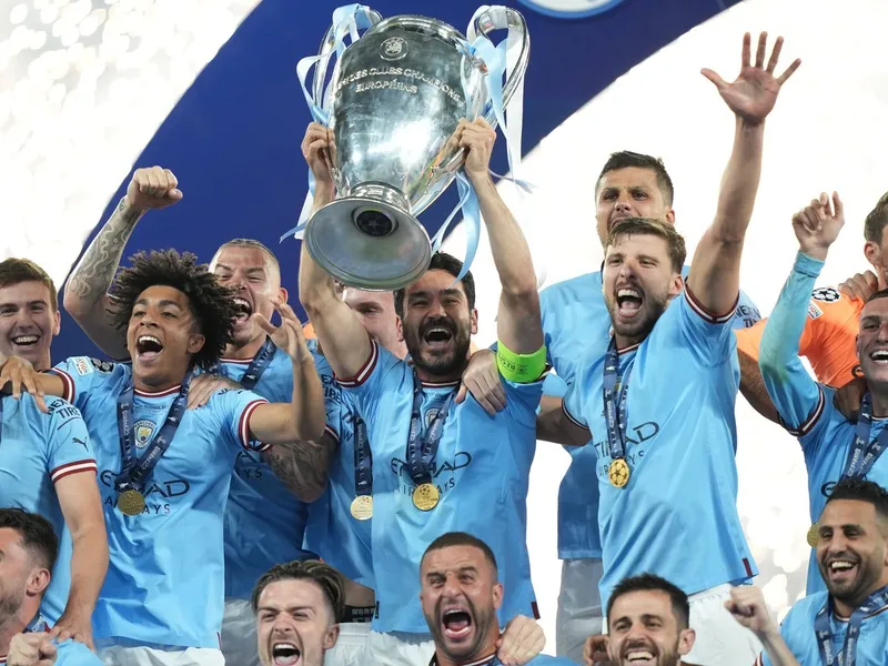 Manchester City e pentru prima dată Campioana Europei, învingând Inter Milano cu 1-0 în finala Champions League disputată la Istanbul - Foto: Profimedia Images