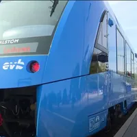 Premieră mondială în Germania. Primele trenuri cu hidrogen au fost puse în circulație - FOTO: Captura video