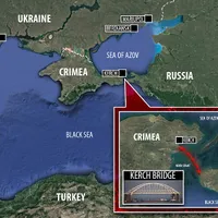 Rusia a suspendat șase luni trecerea prin Strâmtoarea Kerci, care leagă Marea Neagră de Marea Azov. / Foto: londonnewstime.com