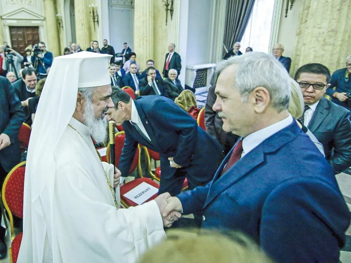 Președintele PSD și Preafericitul BOR  se gratulează  pe unde se prind