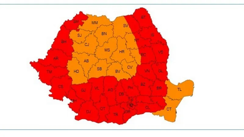 METEO România „arde”! Astăzi, temperaturile ajung și la 41 de grade Celsius la umbră. Sfaturi utile - Foto: ANM