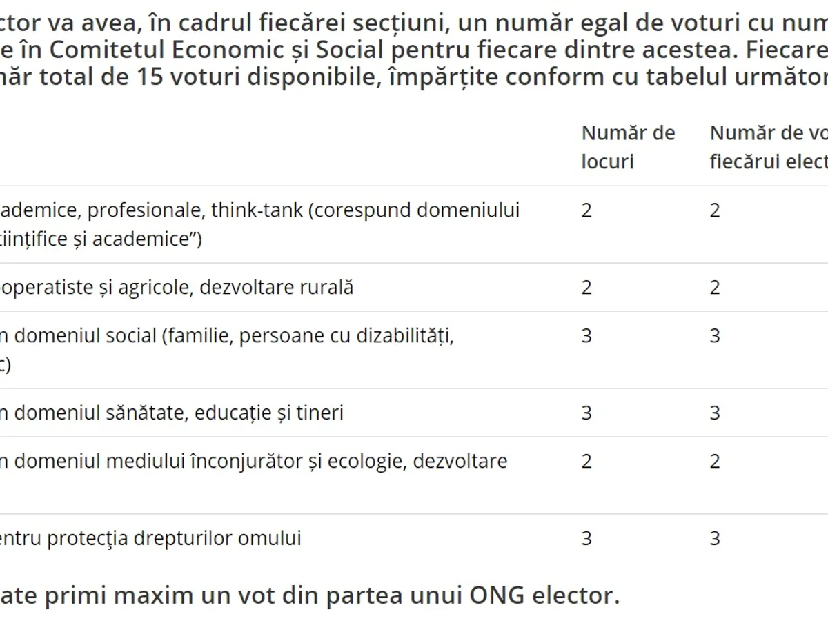 Sistemul de vot în CES. Sursa: votong.ro