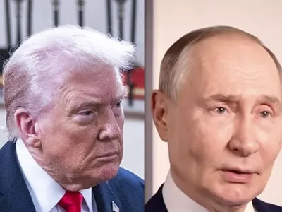 Donald Trump şi Vladimir Putin - Foto: montaj Profimedia Images