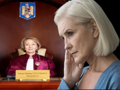 Simina Tănăsescu și o pensionară - Foto. FB / Freepik