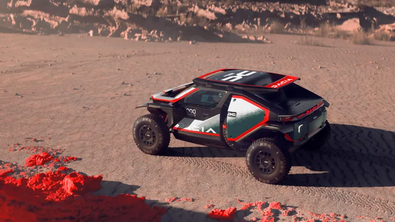 Cum arată Dacia Sandrider, prototipul pentru Dakar 2025. 360 CP și merge pe benzină sintetică - Foto: Dacia