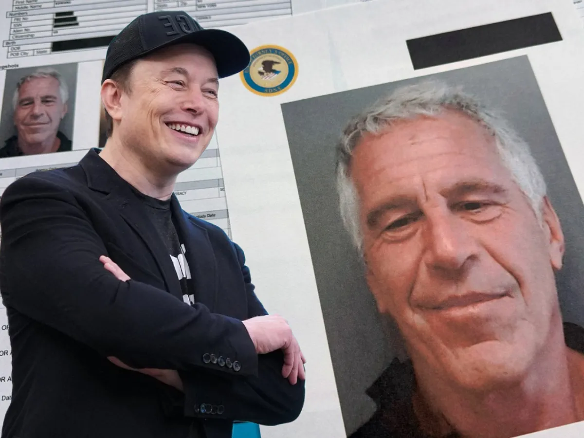 Elon Musk și Jeffrey Epstein - Foto: Profimedia images