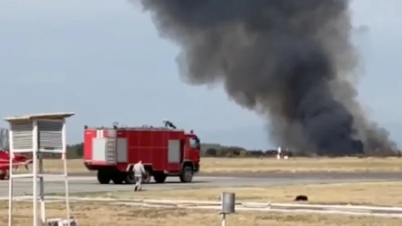Tragedie în Bulgaria: un avion militar s-a prăbușit. Cei 2 piloți aflați la bord au murit pe loc - Foto: captura video(imagine cu rol ilustrativ)