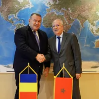 Președintele Camerei de Comerț și Industrie a României (CCIR), dl. Mihai Daraban, a avut o întrevedere cu Ambasadorul Regatului Maroc în România, E.S. Dl. Hassan Abouyoub Foto: CCIR