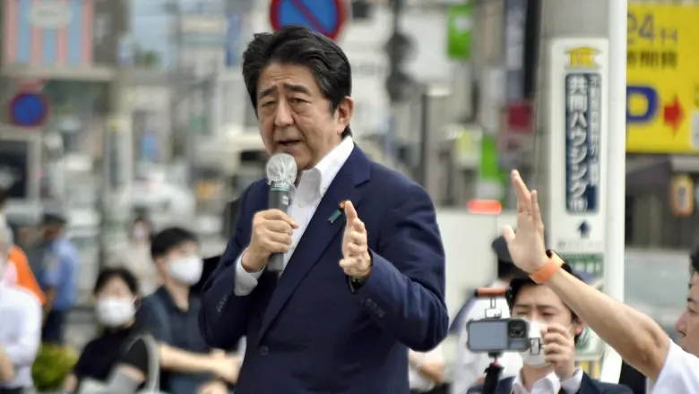 Shinzo Abe a fost împușcat în timpul unui eveniment electoral/ Foto: Profimedia Images