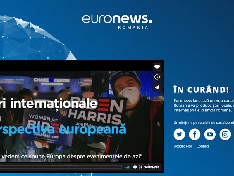 Euronews România se pregătește să emită începând din această primăvară.