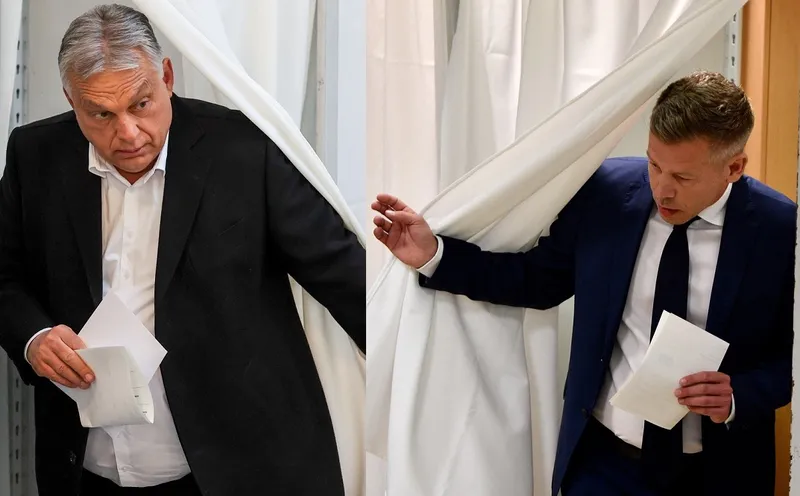 Viktor Orban și Peter Magyar - Foto: Profimedia Images (colaj)