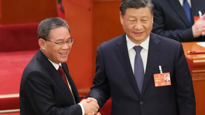 Li Qiang, noul premier al Chinei. E șeful Partidului Comunist din Shanghai și apropiat al lui Xi. - Foto: Profimedia Images