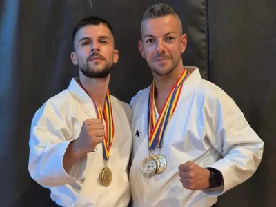 Polițiști campioni karate Foto: IPJ Galați