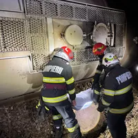 Pericol de explozie în Mehedinți după ce un tren cu benzină a deraiat. Ce a văzut mecanicul? - Foto: IGSU