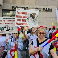 Grevă japoneză în Sănătate - Foto: Facebook/ Federatia Sanitas din Romania