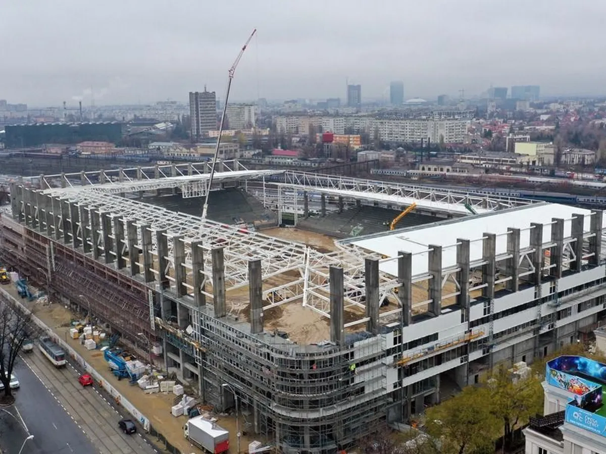 Stadionul Giulești este departe de a fi gata Foto: CNI