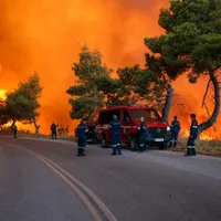 Incendiu puternic de vegetație, în zona Attica - Foto: Profimedia Images
